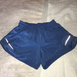 Lululemon ocean dark blue shorts